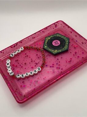 Arcadian Bloom Pink Trinket Tray